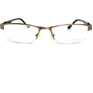 Zenni 163112‎ Gold and Black Men’s Eyeglasses Frames 19625